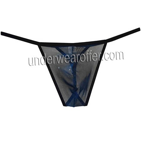 Men See Through Mesh G String Underwear Skinny Sides Bikini Thong