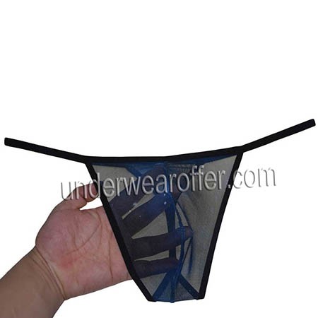Men See Through Mesh G String Underwear Skinny Sides Bikini Thong