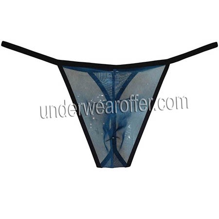 Men See Through Mesh G String Underwear Skinny Sides Bikini Thong