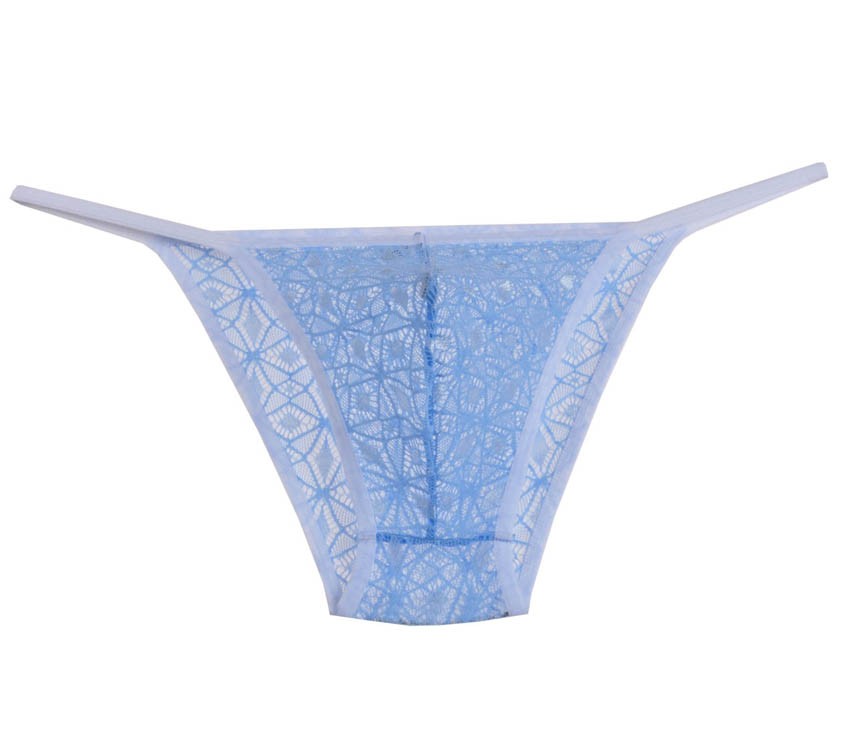 New Men S Lace Bikini Brief Underwear Pouch Briefs Diamond Jacquard