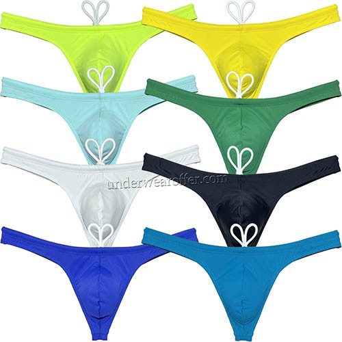 Men's Low Waist Swim Thong Beach Swimsuit Bikini Bathing Suit Swimwear Sexy Trunks Surfing Size S M L XL 8 Colors For Choose UN3006