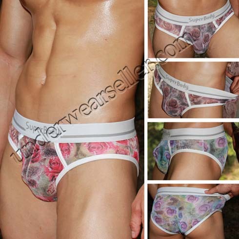 Sexy Mens see-through Underwear Briefs MU230