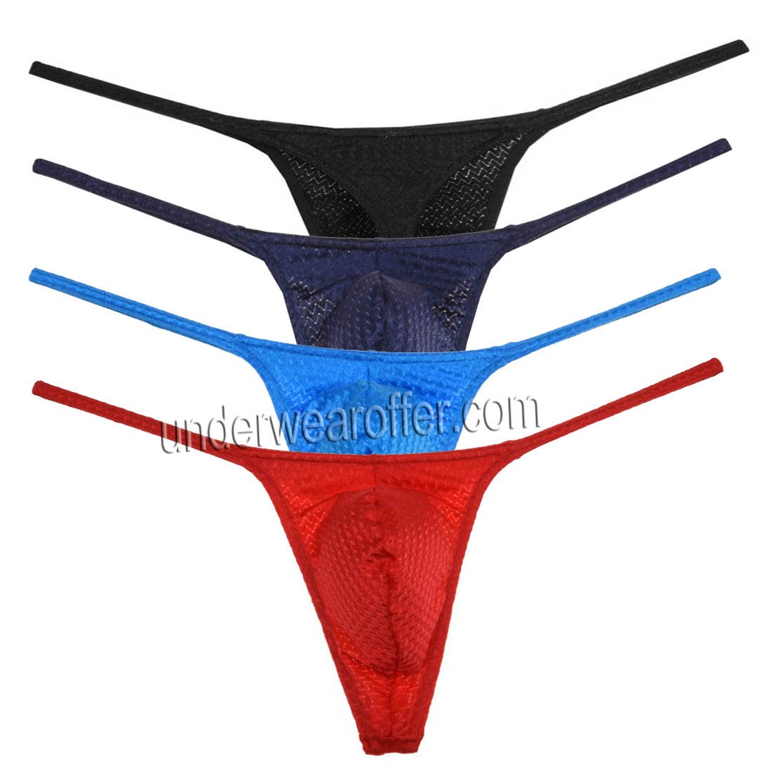 New Men Booty Tanga Underwear Male Drawnwork String Thong Stretch Slim ...
