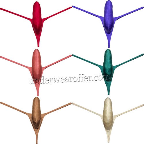 New Sexy Men's Gloss Ice Silk G-string Thong Underwear Push-up Bulge Pouch T-back Male Soft Tangas UN107 M L XL 6 Colors Available