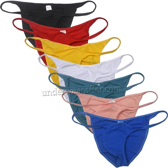Sexy Bikini Briefs Men's Cotton Underwear Hipster Boyshorts Pucker Back Cheeky Briefs MU164