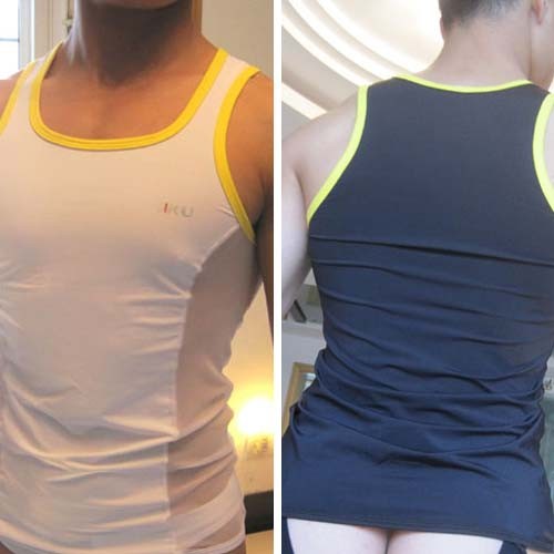 New Sexy Mens Underwear Tank Top Vest Black & White MU71