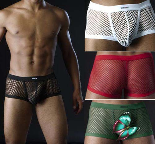 Sexy Mens big Mesh Underwear boxers Briefs MU76