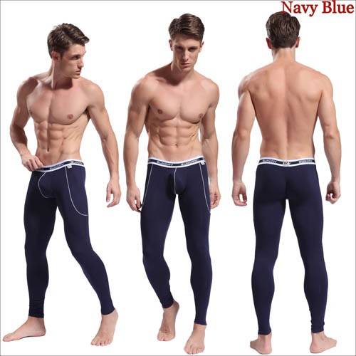 Hot Bamboo Fiber Men's Sexy Tight Long Johns Thermal Underwear Pants ...
