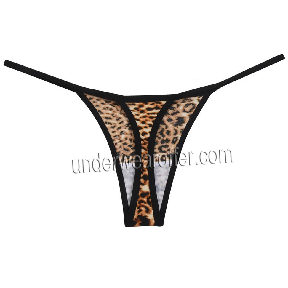 Sexy Women Leopard Brazilian Tangas Stretch Charm Soft Panties Lingerie ...