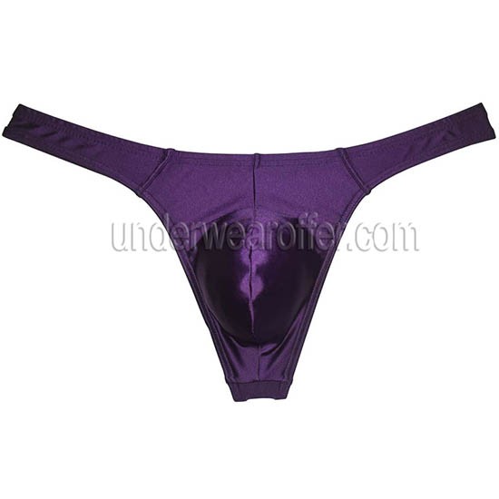 Men's Underwear G-string Underpants Low-rise Shine Thong Bulge Pouch ...