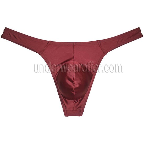 Men's Underwear G-string Underpants Low-rise Shine Thong Bulge Pouch ...