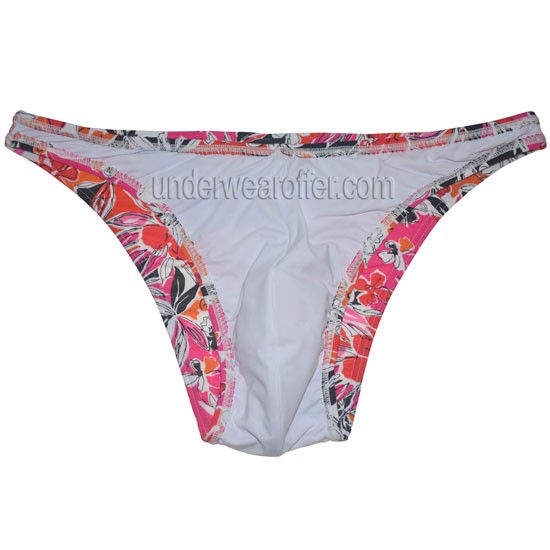 thumbnail image 2 of Jaxfstk Men's Bodybuilding Bikini Briefs – Cheeky Posing Underwear – Floral Print 2 of 6