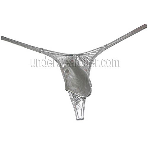 Sexy Men's Micro String Thong Minimal Coverage Underwear Male Shiny ...