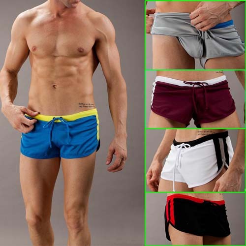 NEW Sexy Men's Underwear Free Men Sports Boxer Shorts Trunks MU148 M L XL