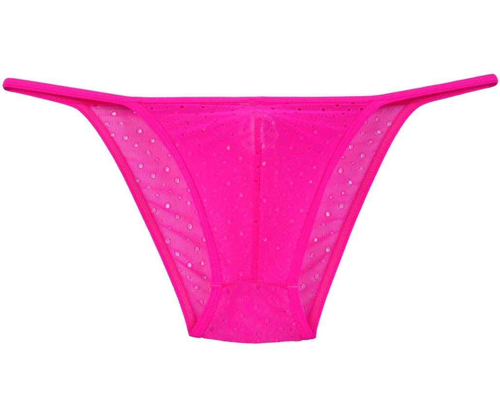 Sexy Men's Sheer Jacquard Lace Bikini Thong Underwear Mesh Belt Open ...