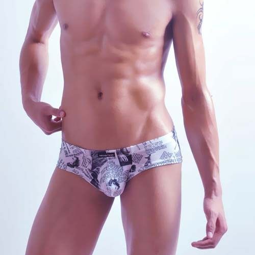 Sexy Men’s Underwear Briefs Boxers Newspaper print MU269