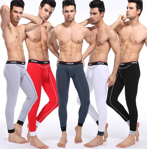 NEW Fashion Men’s Cotton Thermal Set Bottom Underwear Long John 5 ...