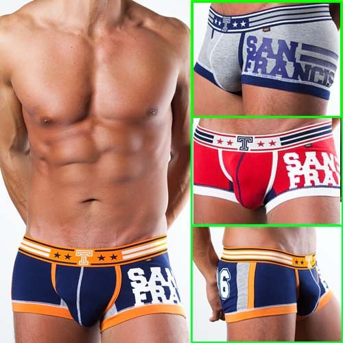 San Francisco U-Briefs Sexy Men’s Cotton Underwear boxer brief shorts MU831 M L XL