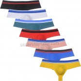 Sexy Male Skimpy Pouch Shorts Men's Cotton Cheeky Boxer Briefs Underwear 1/3 Buttocks MU163