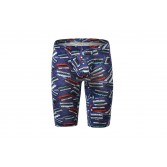 Men's medium home trousers casual trousers cropped trousers magnetic tape printed home trousers F1603