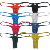 Modal String Thong Men's Underwear Male Minimal Coverage Hipster Jock Strap Tanga Hombre Meskie T-back MU2122
