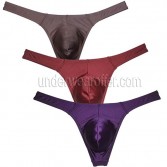 Men's Underwear G-string Underpants Low-rise Shine Thong Bulge Pouch Bikini Jockstrap Men Meskie Stringi Gay Tanga MU2183