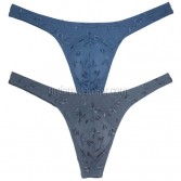 Embroider Tanga Hombre Men's Spandex Underwear Jockstrap Thong Men Tangas Para Hombre Lingerie Male Thong MU2216