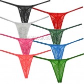 Mens Underwear Gay Men Thong Tangas Hombre Sexy Gay Lingerie Mens Nylon Thong See-through Pouch T-back MU2252