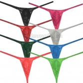 Micro String Thong Men's See-through Minimal Coverage Underwear Tempting Tangas Contour Pouch T-back MU2253