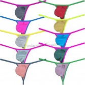 Men's Shiny Bulge Pouch String Thong Underwear T-back Elastic G-string Swim Tangas Size M L XL 10 Colors For Choose UN2298