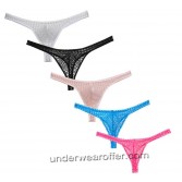 Sexy Men's Bulge Pouch T-back Lace Tanga Underwear See-through Lace Mesh Thongs MU232X