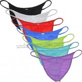 Mens Ice Silk Bikini Briefs Underwear Male Hipster Brazilain Bikini Pucker Pants UN2404