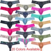 Men's Soft Wet Look Mini Bikini Boxer Briefs Underwear Pouch Enhancing Underpants Hipster Size M L XL UN290B 20 Colors for Choose