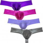 Men Wet Look Brazilian Bikini Underpants Mini Boxer Briefs Underwear Cheek Pants UN290