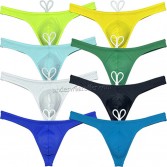 Men's Low Waist Swim Thong Beach Swimsuit Bikini Bathing Suit Swimwear Sexy Trunks Surfing Size S M L XL 8 Colors For Choose UN3006