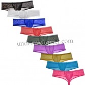 Sexy See-through Brazilian Bikini Men's Underwear Contour Thong Pouch Hipster Boxer MU721-N
