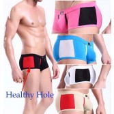 Sexy Men Healthy hole Underwear Boxers Briefs MU140