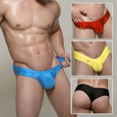Men's Sexy thong enhance bulge pouch Cheek Boxe MU38