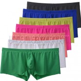 Sexy Men's Nylon Stretchable Seamless Mens Boxer Briefs Underwear Ultra Thin Comfy Shorts Everyday Underpants  MU2109