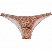Men's Snakeskin Patter Bikini Briefs Underwear Pouch Briefs Mini Trunk Pants men gay underwear mens bikini MU392