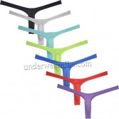 Men Ice Silk Bikini Thong Underwear Sex Posing Jockstrap Hipster Micro G-string UN2401