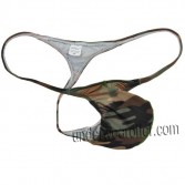 Sexy Men's Camouflage Micro String Thongs Bulge Pouch T-back Underwear Gay Tanga MU338X