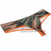 Men Camouflage Cheeky Booty Underwear Hobble Skirt Briefs Mini Cut Boxers Thong MU336X