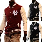 Men’s Stylish Slim Fit Jackets Coats Hoody Size XS~L 4 Color MU1031
