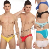 Sexy Men's Super Low Rise Bikini Briefs Underwear Enhance Bulge Pouch Briefs MU1101