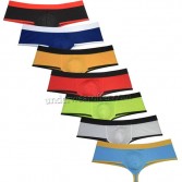 Sexy Mens Ultra Cheeky Boxers Thong Underwear Pants Breathable Brazilain Bikini Thong 1/2 Rear Coverage 
