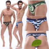 Sexy Men’s Camo Mini Bikinis Thongs Underwear Super Soft Tanga Camouflage T-Back 4 Sizes 5 Colors Available MU1849