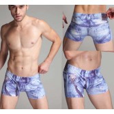 Sexy Men’S Imitation Cowboy Boxers Underwear Pants Super Soft Modal Boxer Briefs MU1903