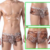 U-Briefs Sexy Leopard Men's Small Mesh Underwear Briefs Boxer MU313M L XL   