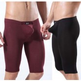 Mens Modal U-Briefs underwear half shorts Boxer with Trunks Enhance Pouch MU327 M L XL